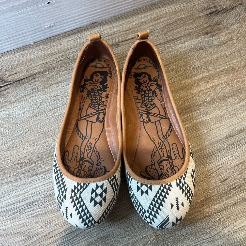 Rock & Candy Aztec Pattern Flats - Picture 2 of 3